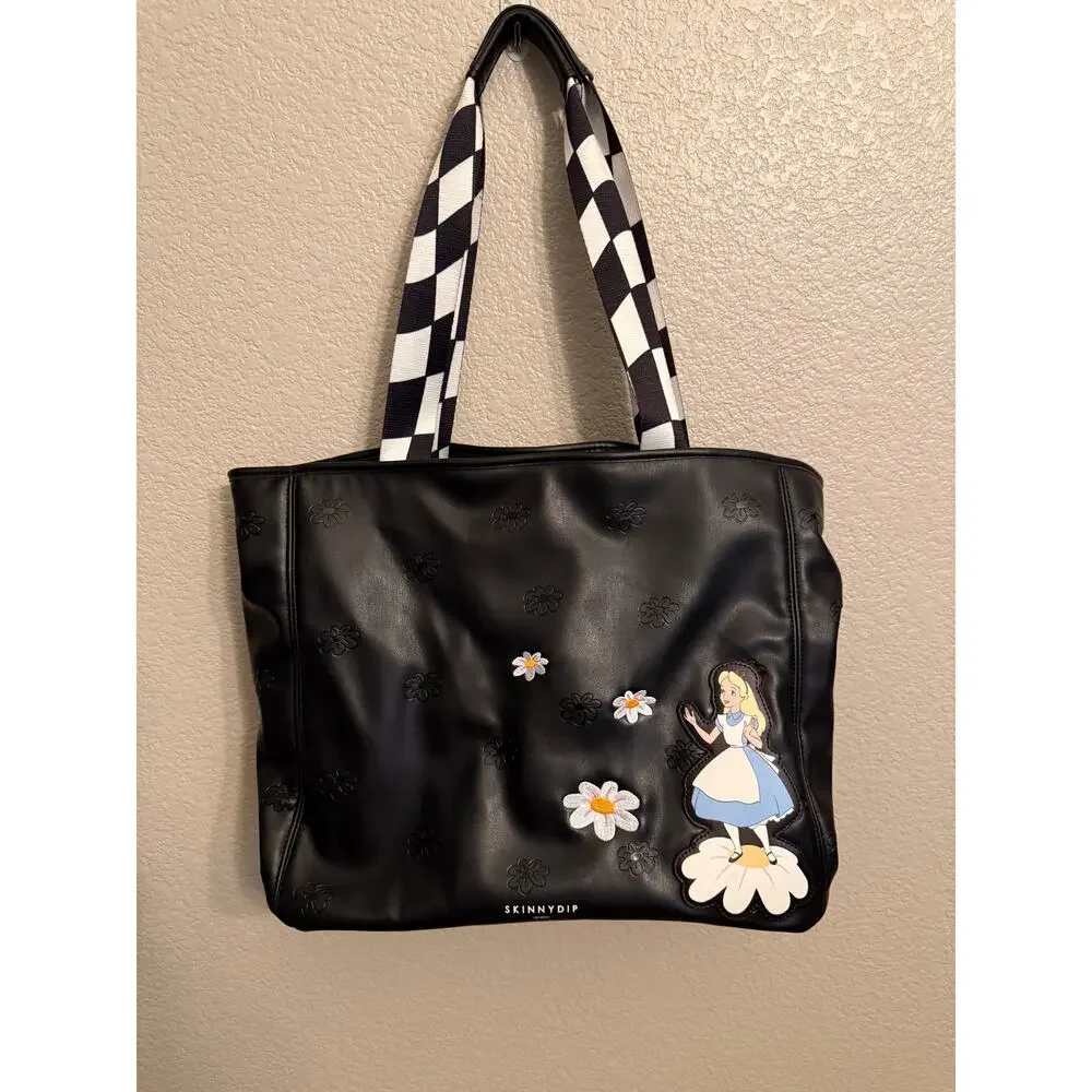 NWT Disney & Skinny Dip London Alice in Wonderland large tote bag - Picture 2 of 6